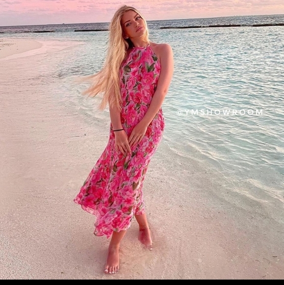 🔥Last 1🔥ZARA Floral Pleated maxi dress - Picture 5 of 6